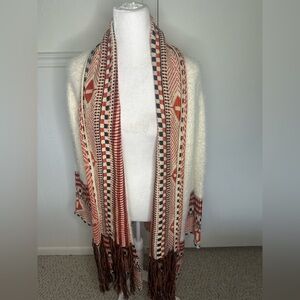 Maxsport Striped Knit Bohemian Cardigan size XL